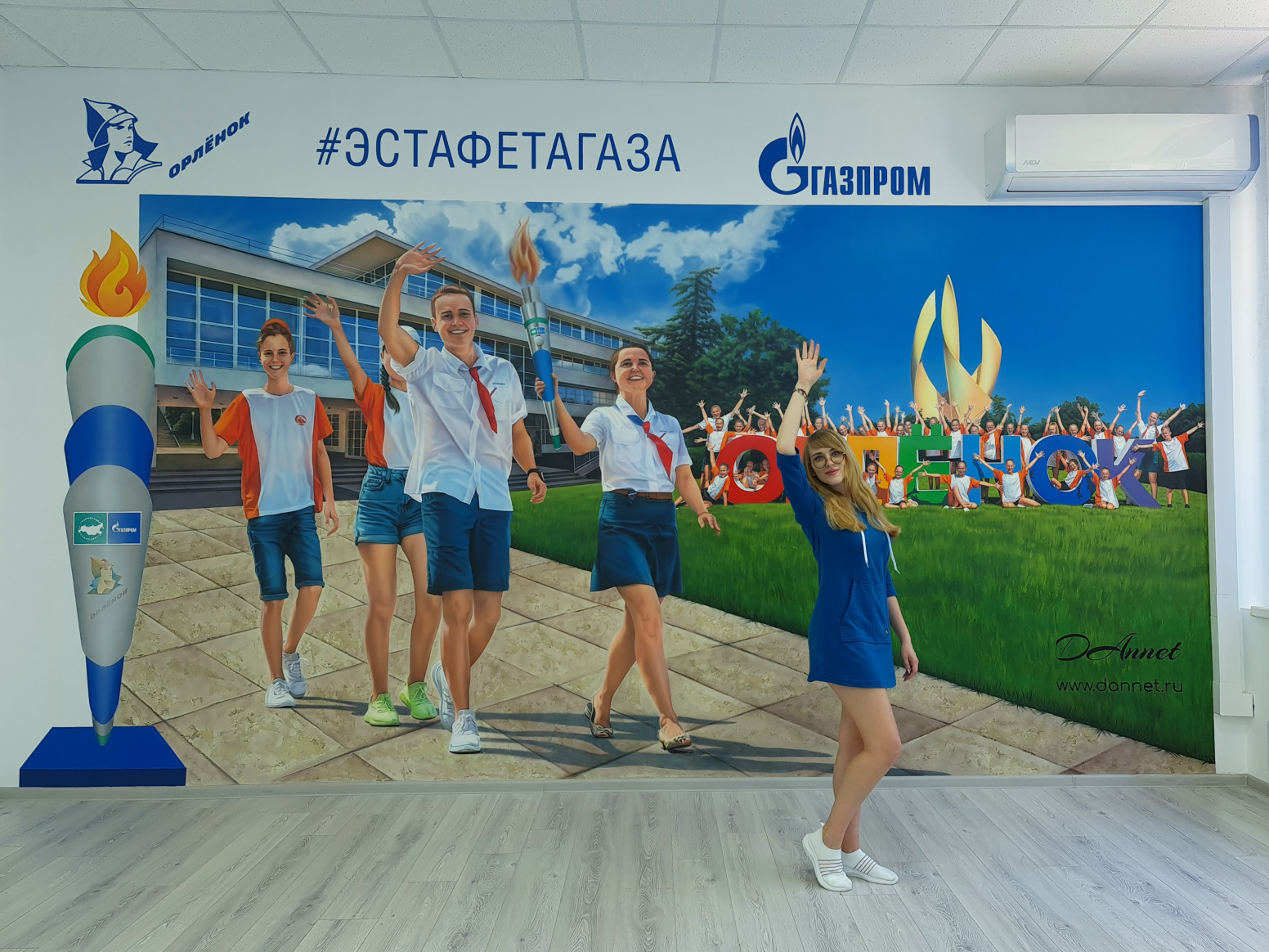 Роспись стен в столовой