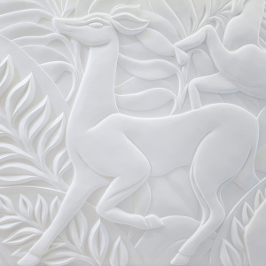 Фрагмент барельефа "Белые антилопы"
